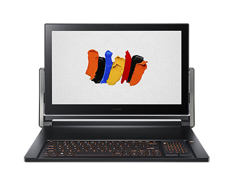 Acer ConceptD CN917-71-96FM Intel® Core™ i9 i9-9980HK Hybrid (2-in-1) 43.9 cm (17.3") Touchscreen 4K Ultra HD 32 GB DDR4-SDRAM 1 TB SSD NVIDIA® GeForce RTX™ 2080 Wi-Fi 5 (802.11ac) Windows 10 Home Black