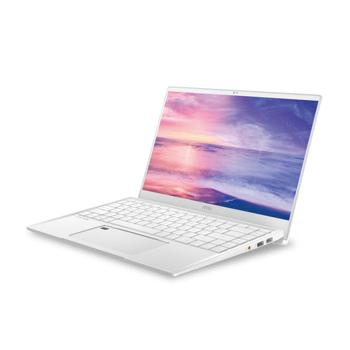 MSI Prestige 14 A10SC-230 Intel® Core™ i7 i7-10510U Laptop 35.6 cm (14") 4K Ultra HD 16 GB LPDDR3-SDRAM 512 GB SSD NVIDIA® GeForce® GTX 1650 Max-Q Wi-Fi 6 (802.11ax) Windows 10 Pro White