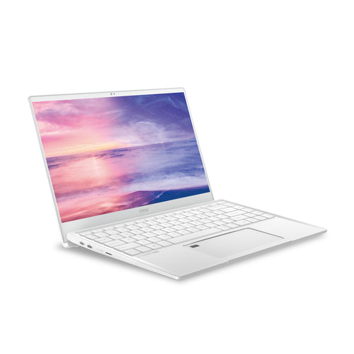 MSI Prestige 14 A10SC-230 Intel® Core™ i7 i7-10510U Laptop 35.6 cm (14") 4K Ultra HD 16 GB LPDDR3-SDRAM 512 GB SSD NVIDIA® GeForce® GTX 1650 Max-Q Wi-Fi 6 (802.11ax) Windows 10 Pro White