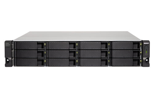 QNAP TL-R1200C-RP storage drive enclosure HDD/SSD enclosure Black, Grey 2.5/3.5"