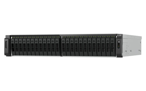 QNAP TS-H3077AFU-R7-64G NAS/storage server Rack (2U) AMD Ryzen™ 5 64 GB DDR5 0 TB QuTS hero Black, Metallic