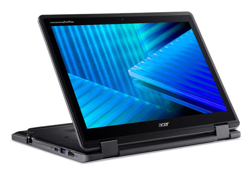 Acer TravelMate Spin B3 TMB312R-31-P4LS Intel® N N250 Hybrid (2-in-1) 31 cm (12.2") Touchscreen WUXGA 8 GB LPDDR5-SDRAM 128 GB eMMC Wi-Fi 7 (802.11be) Windows 11 Pro Education Black