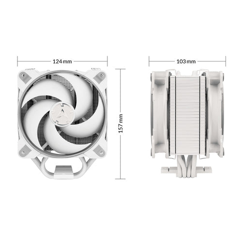 ARCTIC Freezer 34 eSports DUO - Tower CPU Cooler with BioniX P-Series Fans in Push-Pull-Configuration Processor 12 cm Grey, White 1 pc(s)