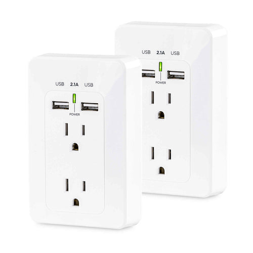 CyberPower MP18HO007 socket-outlet 2 x USB A + 2 x NEMA 5-15 White