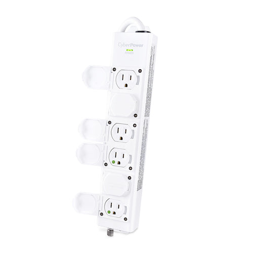 CyberPower MPV615P surge protector White 6 AC outlet(s) 100 - 125 V 4.6 m