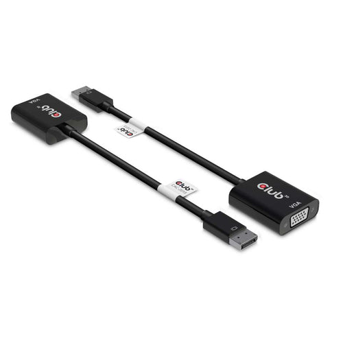 CLUB3D DisplayPort™ to VGA Black Active Adapter M/F