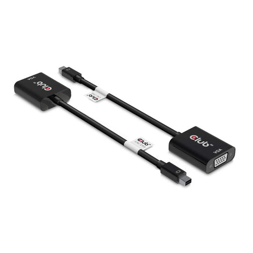 CLUB3D MiniDisplayPort™ to VGA Black Active Adapter M/F