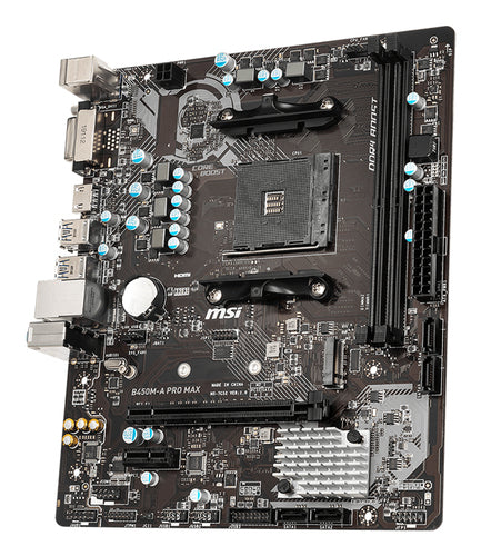 MSI B450M-A PRO MAX motherboard AMD B450 Socket AM4 micro ATX