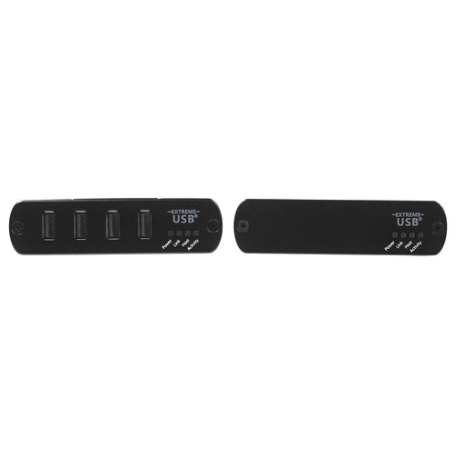 StarTech.com 4 Port USB 2.0 Extender Hub over Cat5e/Cat6 Ethernet Cable (RJ45) - 330ft/100m Industrial Metal USB Extender Adapter Kit w/ ESD Protection - Externally Powered - 480 Mbps
