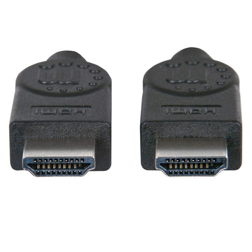 Manhattan HDMI 4K@30Hz Cable with Ethernet, 3m, Suitable for ALL 1080p/HD and majority of 4K uses (check your system 4K specification to be sure), Male to Male, Black, Ultra HD 4k x 2k, Lifetime Warranty, High Speed, Equivalent to HDMM3MHS