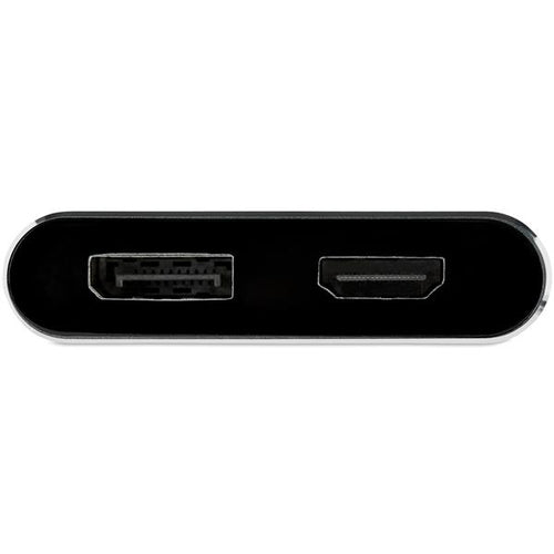 StarTech.com USB C Multiport Video Adapter - 4K 60Hz USB-C to HDMI 2.0 or DisplayPort 1.2 Monitor Adapter - USB Type-C 2-in-1 Display Converter HDMI/DP HBR2 HDR - Thunderbolt 3 Compatible
