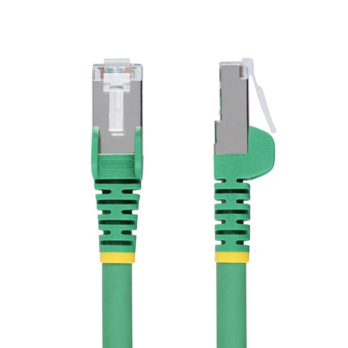 StarTech.com 6in Green CAT6a Ethernet Cable, Snagless RJ45, 10GbE, 100W PoE++, S/FTP, LSZH, 27AWG Pure Bare Copper Wire, 500MHz, Shielded Network Patch Cord w/Strain Reliefs, Individually Tested/ETL Verified