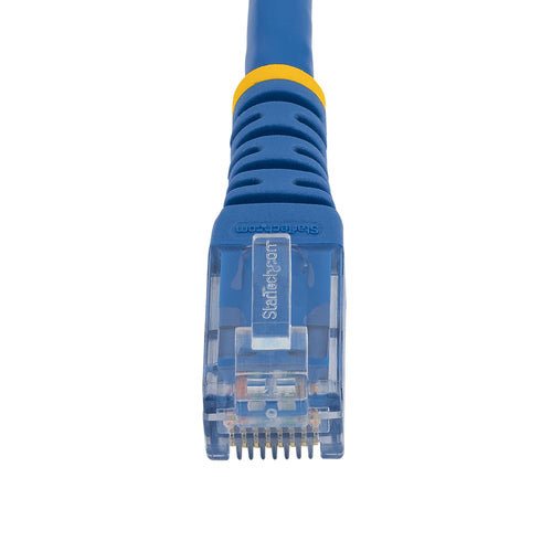 StarTech.com 50ft CAT6 Ethernet Cable - Blue CAT 6 Gigabit Ethernet Wire -250MHz 100W PoE RJ45 UTP Molded Network/Patch Cord w/Strain Relief/ Individually Tested