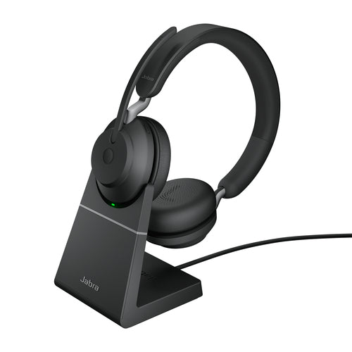 Jabra Evolve2 65 - Link390a UC Stereo Stand Black NA