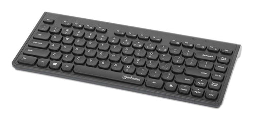 Manhattan 12 Multimedia/Function Keys, USB-A Nano Receiver, Compact, Low-Profile Format, for PC and Laptop, Black