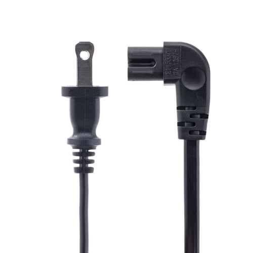 StarTech.com 6ft (1.8m) Laptop Power Cord, NEMA 1-15P to Right Angle C7, 7A 125V, 18AWG, Laptop Charger Cable, Replacement Power Brick Cable, AC Power Cable, UL Listed