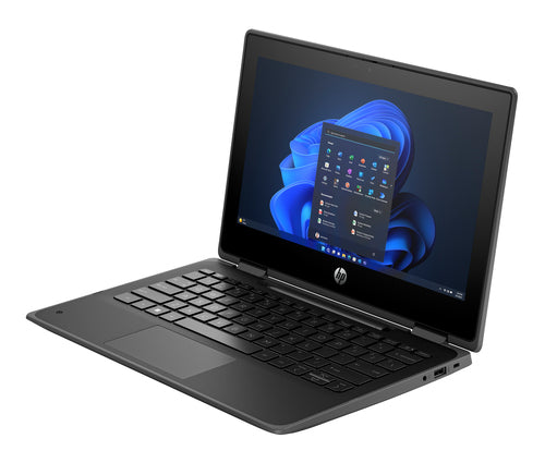 HP Fortis Flip G1i Intel® N N150 Hybrid (2-in-1) 29.5 cm (11.6") Touchscreen HD 8 GB LPDDR5-SDRAM 128 GB UFS Wi-Fi 6E (802.11ax) Windows 11 Pro Black