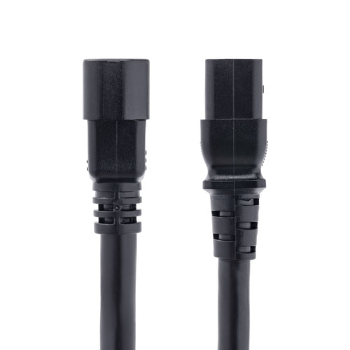 StarTech.com 6ft (1.8m) Heavy Duty Power Cord, C14 to C19, 15A 250V, 14AWG, Heavy Gauge PDU Power Cable, Replacement Server Power Cable, AC Power Cord, TAA Compliant, UL Listed