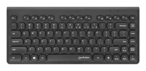 Manhattan 12 Multimedia/Function Keys, USB-A Nano Receiver, Compact, Low-Profile Format, for PC and Laptop, Black