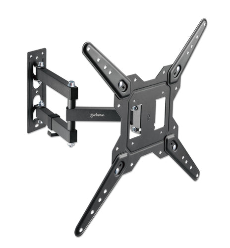 Manhattan Wall Mount for TV & Monitors (Full Motion), For screens 32" to 55", VESA compatibility: all between 100x100mm to 400x400mm - check the dimensions of the four mounting holes on back of screen to ensure it fits, Max 30kg, Black, Bracket