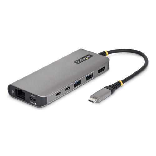 StarTech.com USB-C to HDMI Multiport Adapter with 140W PD Charging, 4K 60Hz, 5-Port USB 5Gbps Hub, GbE, Type-C Mini Dock for MacBook / Dell / Thinkpad / HP