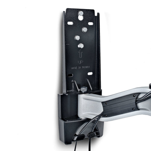 StarTech.com Articulating TV Wall Mount, VESA Wall Mount, Supports 26 to 65 inch/99lb/Flat/Curved TVs, Retractable Low Profile Wall Mount TV Bracket, Adjustable Corner TV Wall Mount