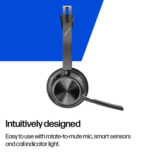 HP Poly Voyager Focus 2 USB-C-C Headset +USB-C/A Adapter