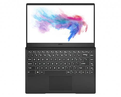 MSI Modern 14 B10MW-281 Intel® Core™ i3 i3-10110U Laptop 35.6 cm (14") Full HD 8 GB DDR4-SDRAM 512 GB SSD Wi-Fi 5 (802.11ac) Windows 10 Home Black