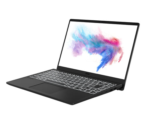 MSI Modern B10MW-014 Intel® Core™ i5 i5-10210U Laptop 35.6 cm (14") Full HD 8 GB DDR4-SDRAM 256 GB SSD Wi-Fi 5 (802.11ac) Windows 10 Pro Black