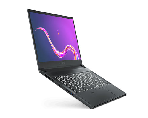 MSI Creator 15 A10SD-015 Intel® Core™ i7 i7-10750H Laptop 39.6 cm (15.6") Full HD 16 GB DDR4-SDRAM 512 GB SSD NVIDIA® GeForce® GTX 1660 Ti Wi-Fi 6 (802.11ax) Windows 10 Pro Carbon, Grey