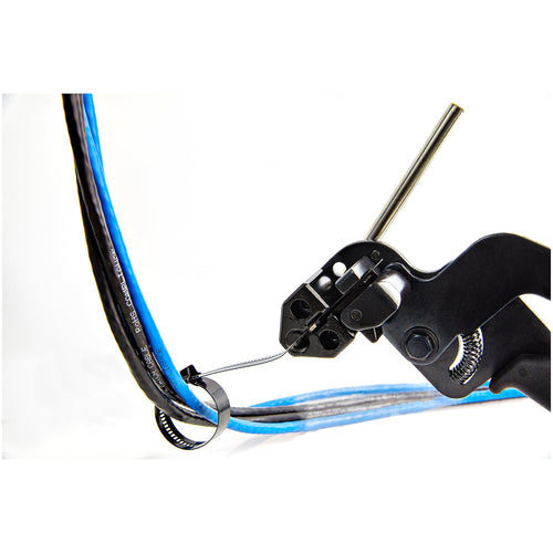 StarTech.com Metal Cable Tie Tool - Metal Zip Tie Tightener Tool - Stainless Steel Cable Tie Installation Gun - Tensioning & Cutting Zip Ties Tool - Tensioner & Cutter for Metal Tie Wrap
