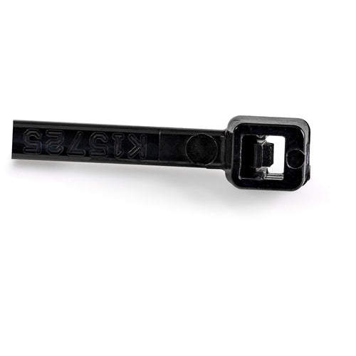 StarTech.com 1000-Pack 6"(15cm) Cable Ties - 1/8"(3.6mm) wide, 1-3/8"(39mm) Bundle Diameter, 40lb(18kg) Tensile Strength, Nylon Self Locking Zip Ties with Curved Tip, UL Listed, Black - TAA