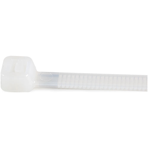 StarTech.com 10"(25cm) Cable Ties - 1/8"(4mm) wide, 2-5/8"(68mm) Bundle Diameter, 50lb(22kg) Tensile Strength, Nylon Self Locking Zip Ties w/Curved Tip, 94V-2/UL Listed, 1000 Pack - White