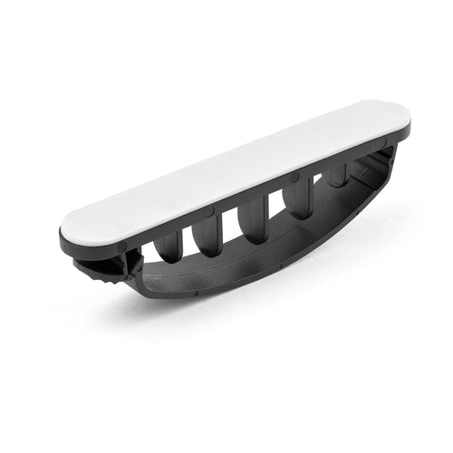 StarTech.com 100 Pack Cable Management Clips - Self Adhesive 6 Slot Cable Comb - Resusable Desktop USB/Computer/Ethernet/AV Cord Organizer - Sticky Cable Holders - Nylon Cable Clamp UL Rated