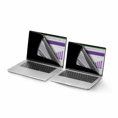 StarTech.com 14.1-inch 16:10 Flip-Up Privacy Screen with Touch, Anti-Glare Blue Light Filter, Laptop Monitor Screen Protector, +/- 30 Deg. View Angle