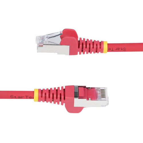 StarTech.com 5ft Red CAT6a Ethernet Cable, Snagless RJ45, 10GbE, 100W PoE++, S/FTP, LSZH, 27AWG Pure Bare Copper Wire, 500MHz, Shielded Network Patch Cord w/Strain Reliefs, Individually Tested/ETL Verified