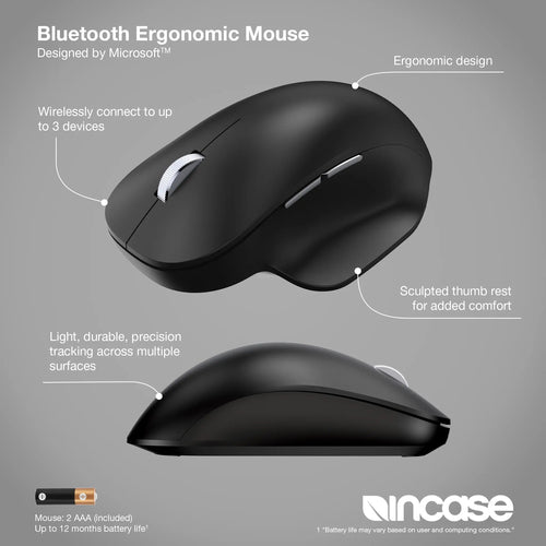 Incase Designed by Microsoft 222-00001 mouse Universal Bluetooth