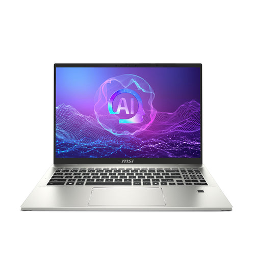 MSI Prestige A16 AI+ A3HMG-019US AMD Ryzen AI 9 365 Laptop 40.6 cm (16") UHD+ 32 GB LPDDR5x-SDRAM 1 TB SSD Wi-Fi 7 (802.11be) Windows 11 Pro Silver