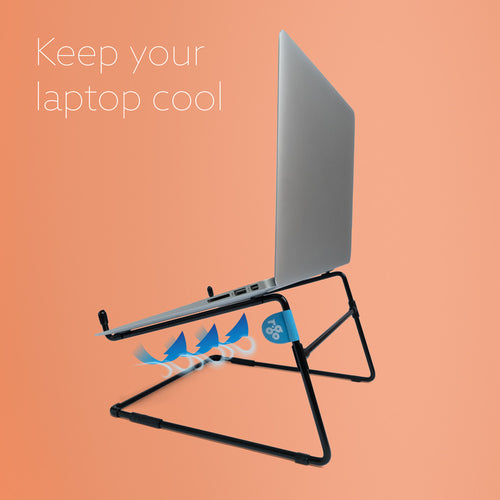 R-Go Tools Laptop stand R-Go Steel Office, suitable for 10-22 inches, black