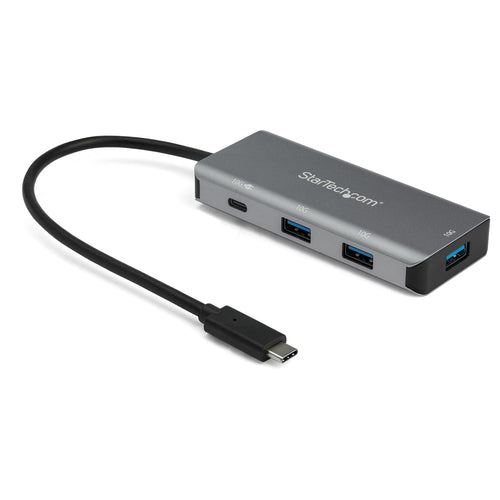 StarTech.com 4 Port USB C Hub (10Gbps) to 3x USB-A & 1x USB-C - 100W Power Delivery Passthrough Charging - Portable USB 3.1 Gen 2/USB 3.2 Gen 2 Type C Laptop Adapter - Works w/ TB3~4 Port USB C Hub (10Gbps) to 3x USB-A & 1x USB-C - 100W Power Delivery