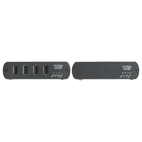 StarTech.com 4 Port USB 2.0 Extender over Ethernet/IP Network Hub - Up to 330ft (100m) - USB over Gigabit LAN or Direct Cat5e/Cat6 Cable (RJ45) Extender Adapter - USB Extender Kit