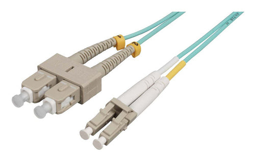 Intellinet 752350 InfiniBand/fibre optic cable 1 m LC SC MMF Aqua colour