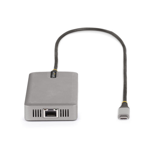 StarTech.com USB-C Triple Monitor Multiport Adapter, Dual 4K 60Hz + 4K 30Hz HDMI & DisplayPort, 3-Port USB 10Gbps Hub, 100W PD Pass-Through, GbE, Travel Dock, Windows & ChromeOS