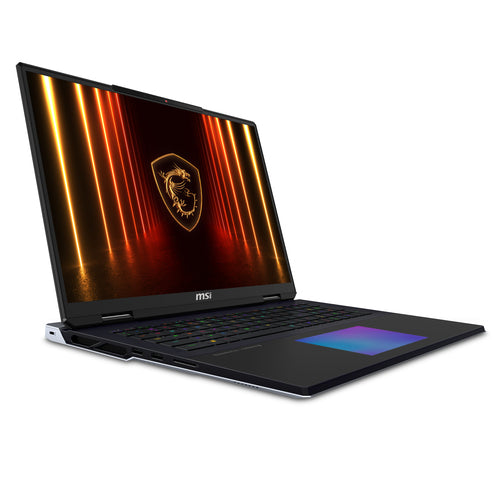MSI Titan 18 HX AI A2XWIG 616US Intel Core Ultra 9 285HX Laptop 45.7 cm (18") UHD+ 64 GB DDR5-SDRAM 4 TB SSD NVIDIA GeForce RTX 5080 Wi-Fi 7 (802.11be) Windows 11 Pro Black
