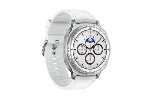 Samsung Galaxy Watch8 Classic 3.3 cm (1.3") AMOLED 46 mm Digital 438 x 438 pixels Touchscreen Silver Wi-Fi GPS (satellite)