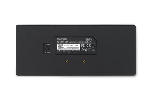 Kensington SD4850P USB-C 10Gbps Dual Video Driverless Docking Station - 100W PD - DP++/HDMI - Windows