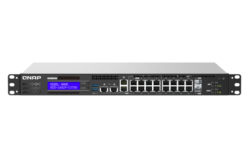 QNAP QGD-1602 Managed L2 Gigabit Ethernet (10/100/1000) 1U Black, Grey