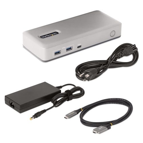 StarTech.com Dual-Monitor USB-C Docking Station, DisplayPort & HDMI or VGA, Multi Monitor Dock up to 4K 60Hz - USB 3.2/3.1 (5Gbps) Type-C Dock - 7x USB Hub, 85W PD, Windows & ChromeOS