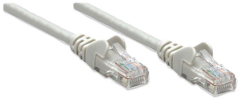 Intellinet Network Patch Cable, Cat5e, 15m, Grey, CCA, U/UTP, PVC, RJ45, Gold Plated Contacts, Snagless, Booted, Lifetime Warranty