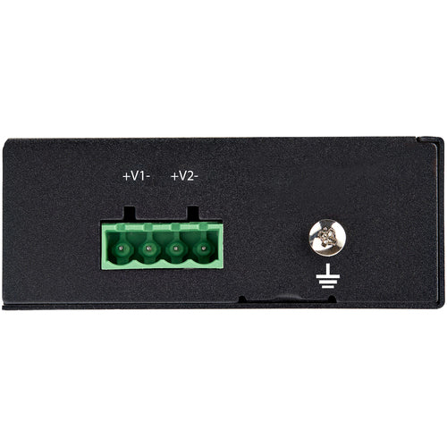 StarTech.com Industrial Gigabit Ethernet PoE Injector - 30W 802.3at PoE+ Midspan 48V-56VDC DIN Rail Power Over Ethernet Injector Adapter - -40C to +75C Cameras/Sensors/WiFi Access
